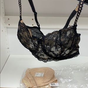 Two Fredericks of Hollywood 34DD lace bras